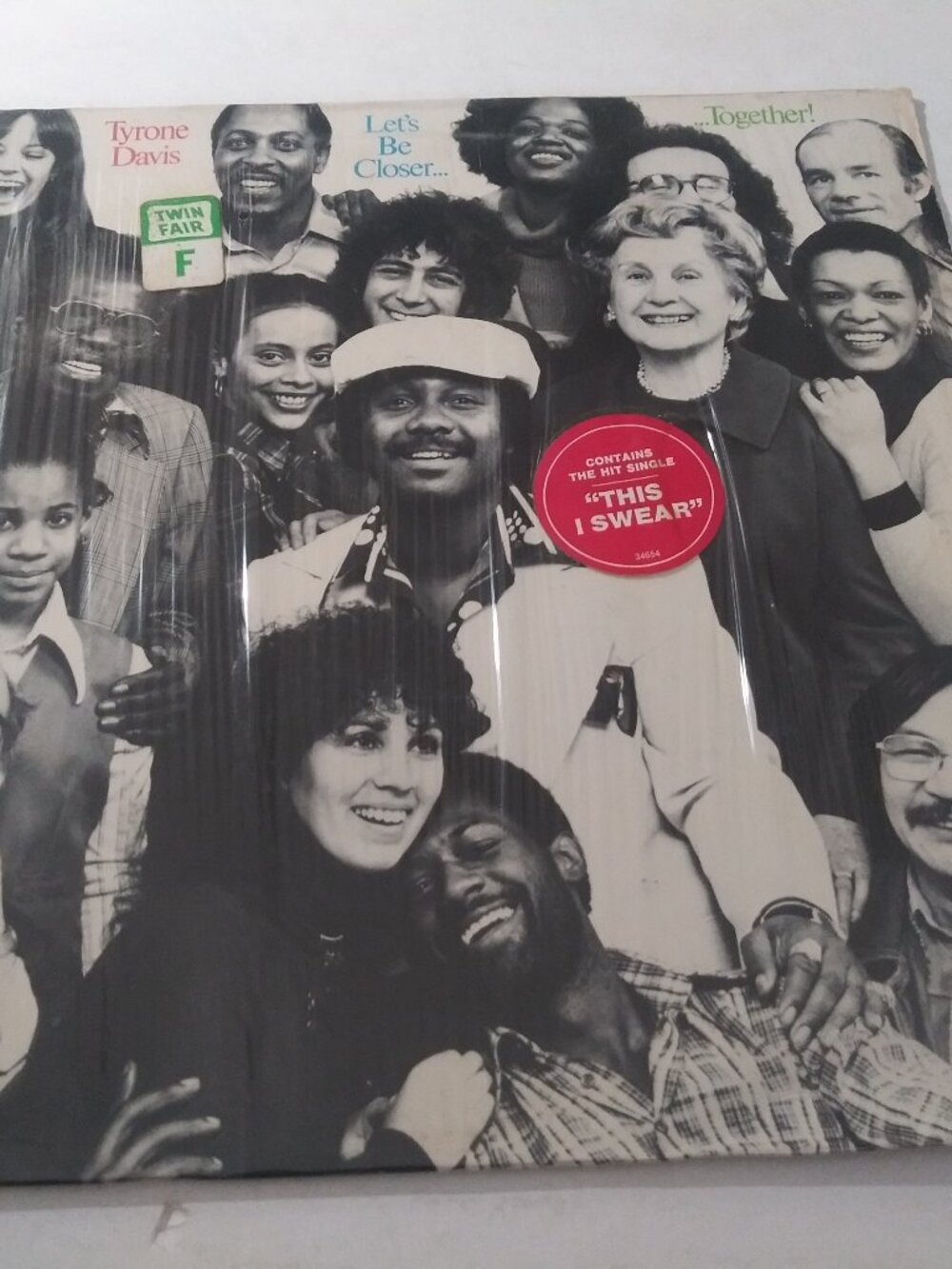 Tyrone Davis – Let's Be Closer Together VG+ Original Columbia Record 1977 SOUL